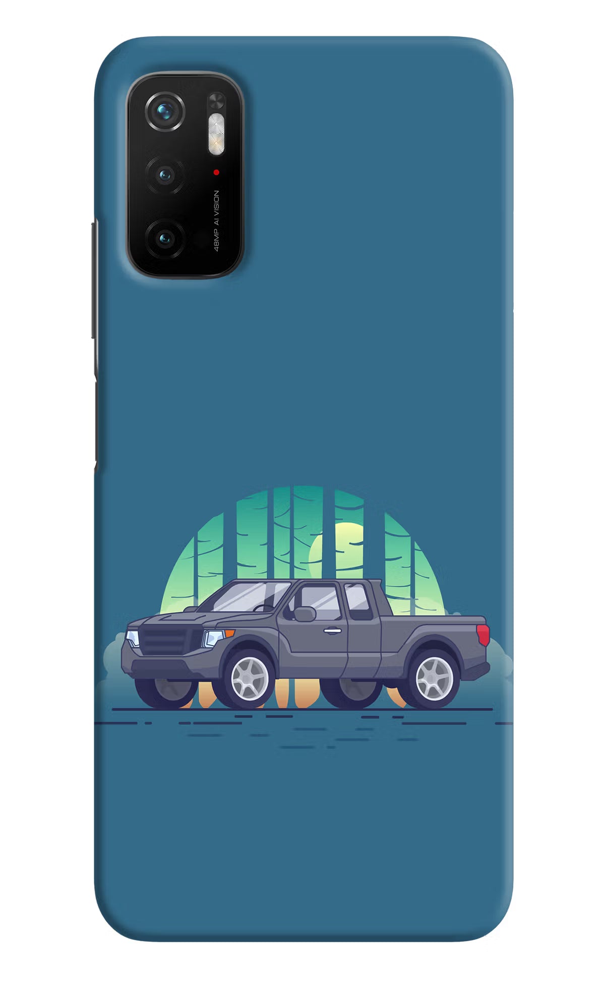 Retro Garage Vibe Poco M3 Pro 5G Hard Case Back Cover by Casekaro