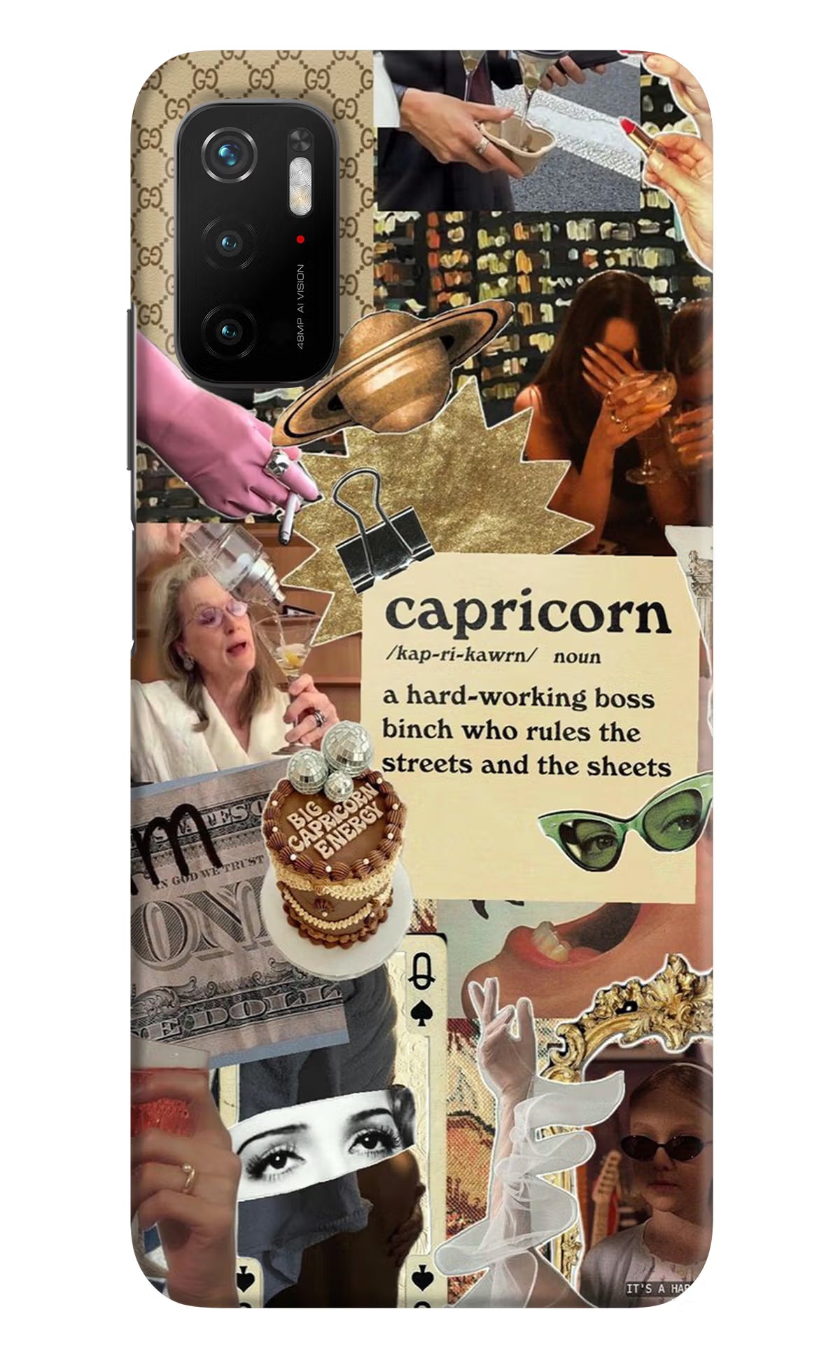 Capricorn Zodiac Poco M3 Pro 5G Hard Case Back Cover by Casekaro