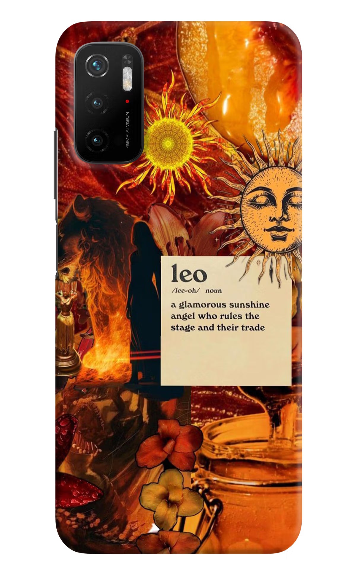 Leo Zodiac Poco M3 Pro 5G Hard Case Back Cover by Casekaro