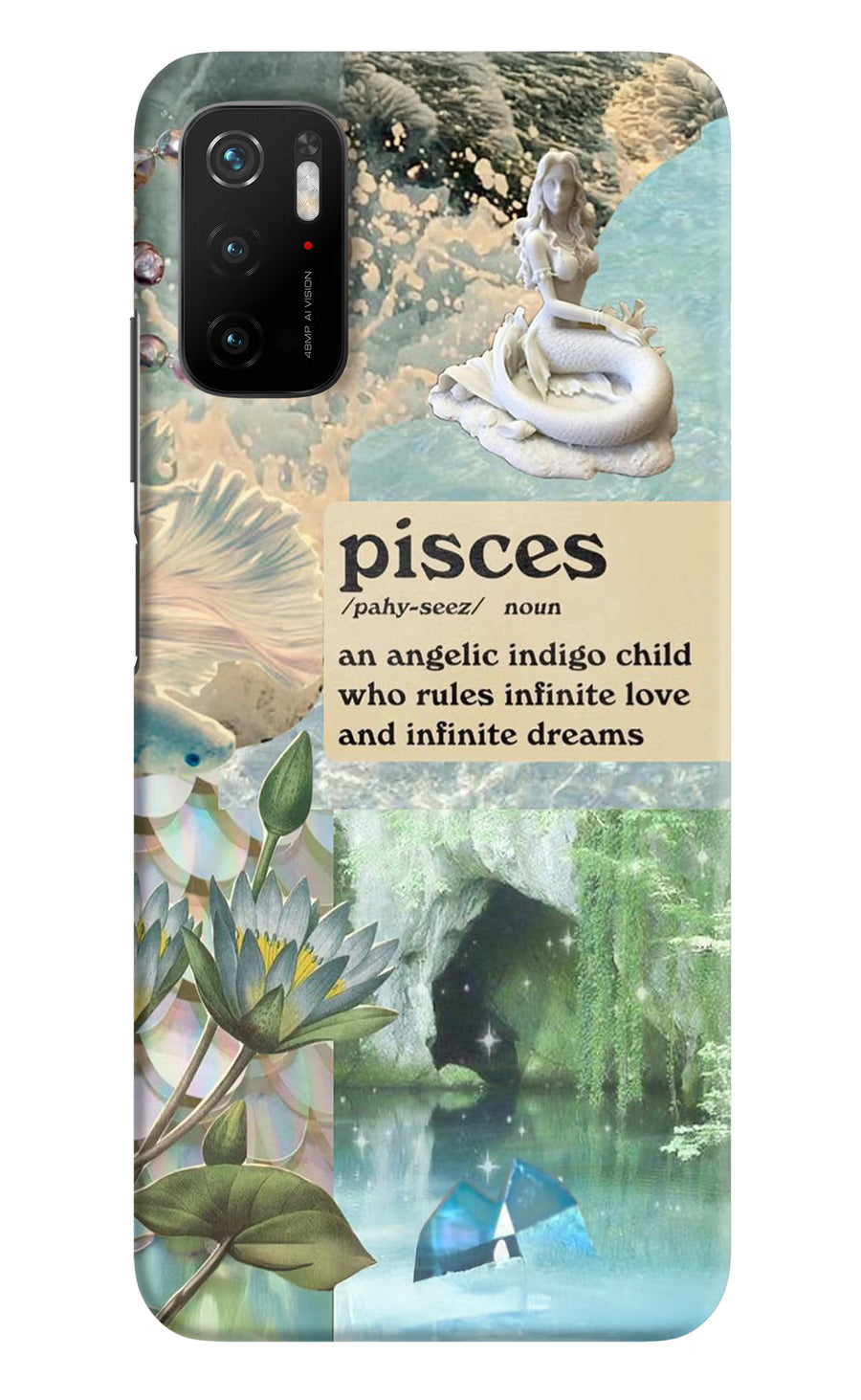 Pisces Zodiac Poco M3 Pro 5G Back Cover, Hard case