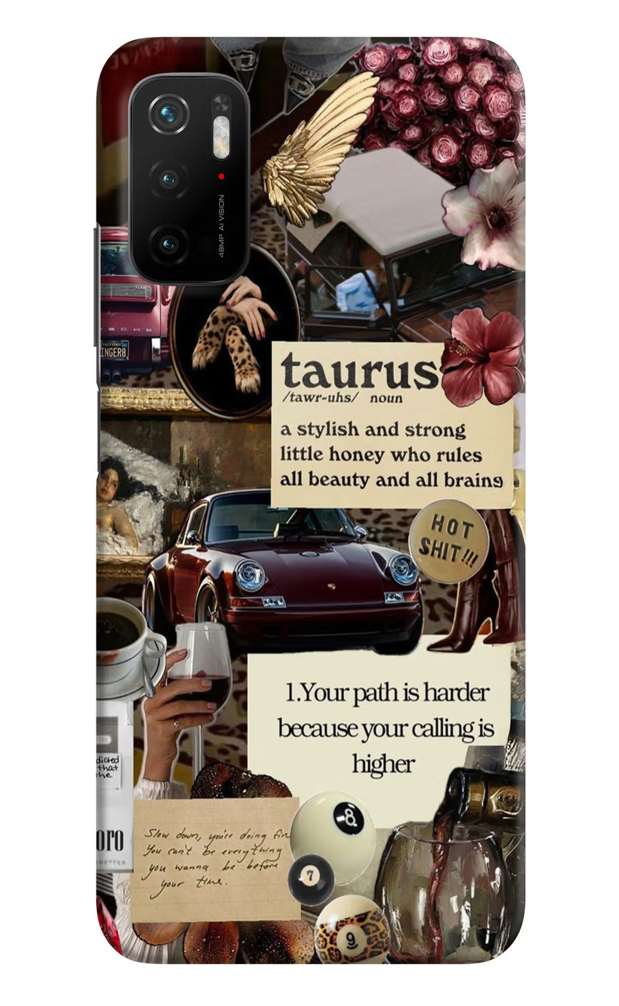 Taurus Zodiac Poco M3 Pro 5G Back Cover, Hard case
