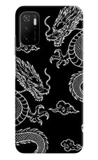 Twin Dragons Poco M3 Pro 5G Hard Case Back Cover by Casekaro