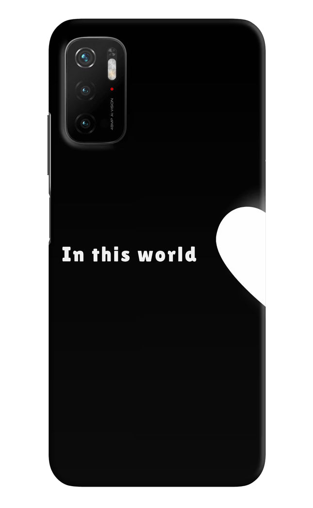 This World Poco M3 Pro 5G Hard Case Back Cover by Casekaro