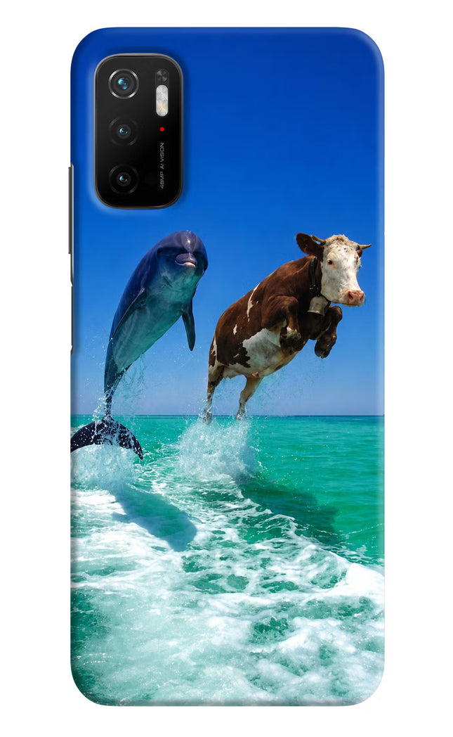 Dolphin vs Cow Poco M3 Pro 5G Hard Case Back Cover by Casekaro