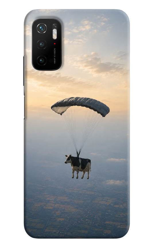 Skydiving Cow Poco M3 Pro 5G Hard Case Back Cover by Casekaro