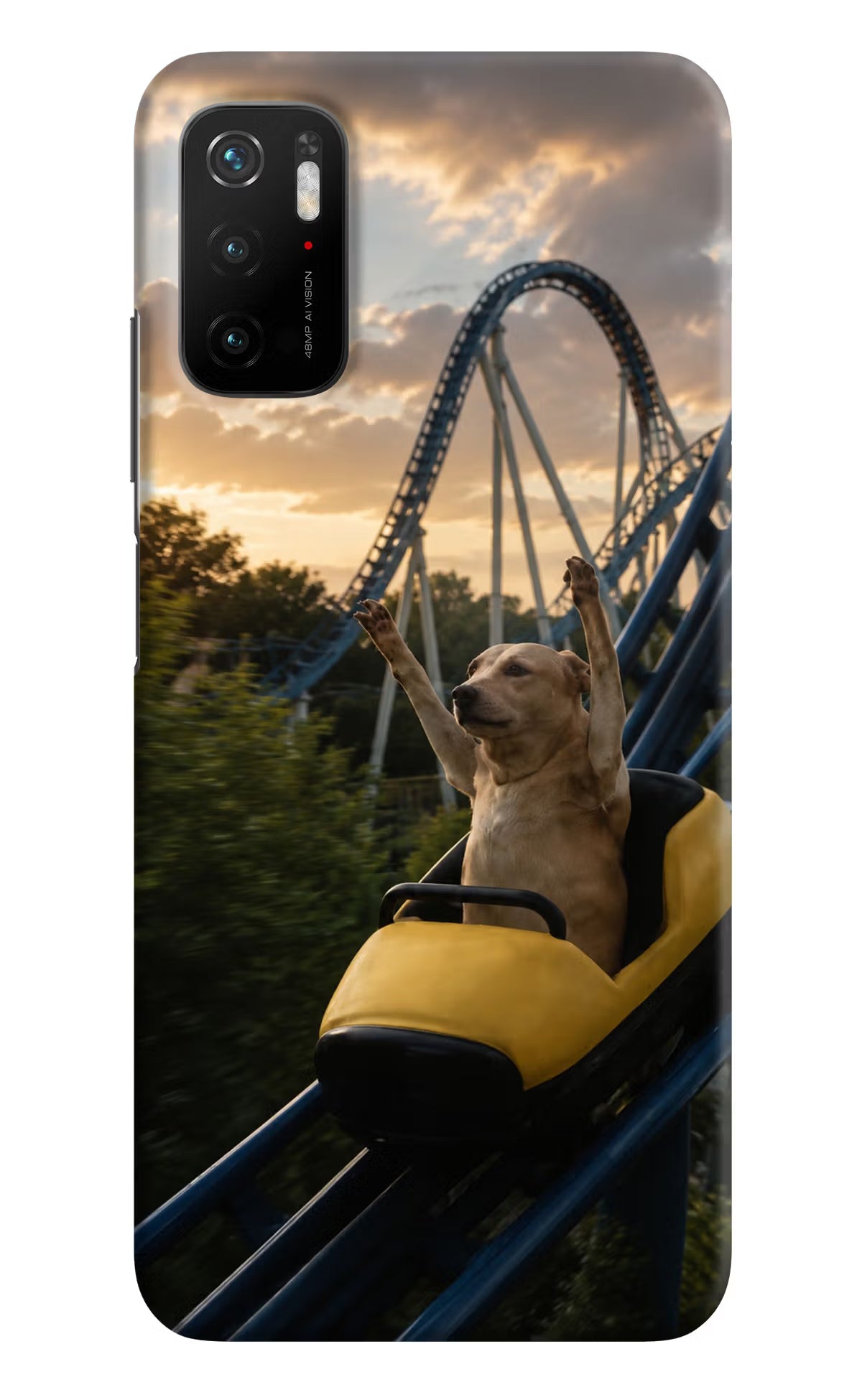 Rollercoaster Dog Poco M3 Pro 5G Back Cover