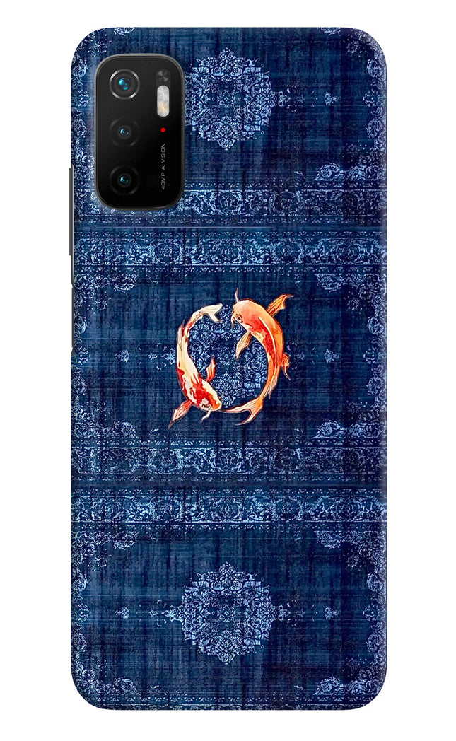 Koi Blue Poco M3 Pro 5G Hard Case Back Cover by Casekaro