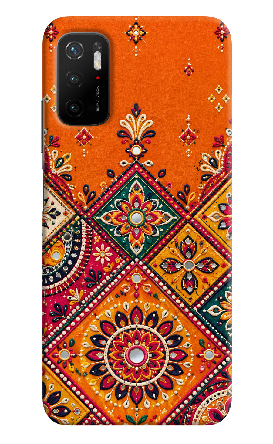 Kutch Glow Poco M3 Pro 5G Back Cover, Hard case