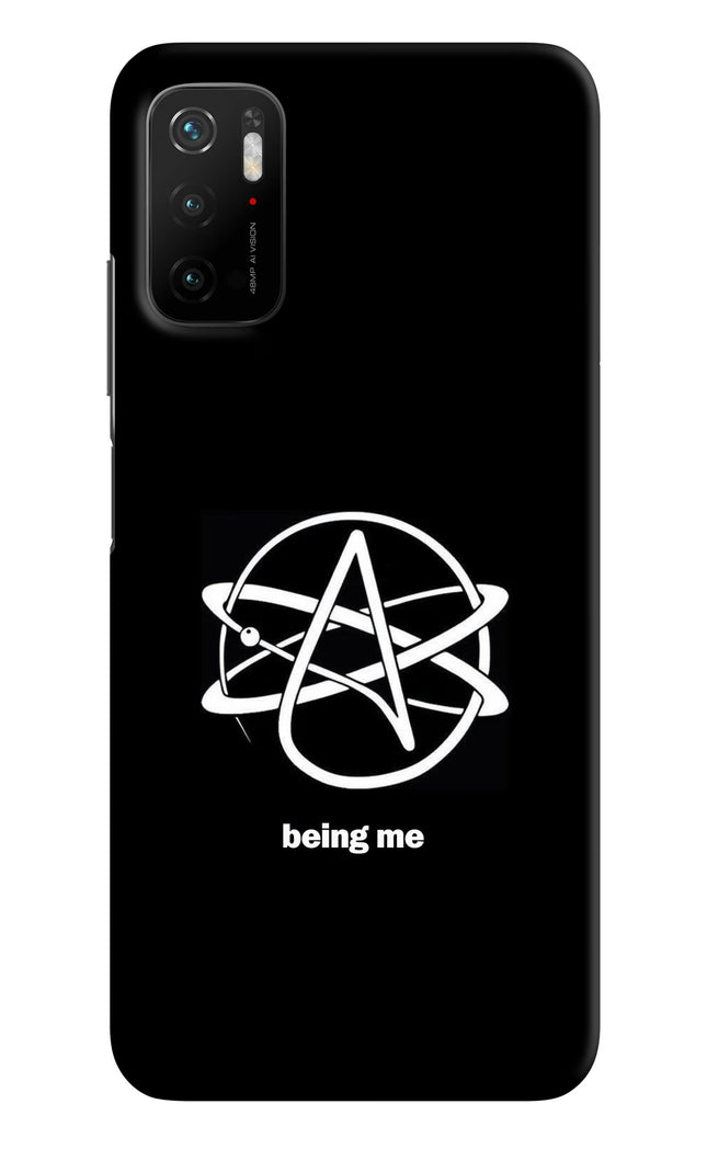 Atheist Symbol Poco M3 Pro 5G Hard Case Back Cover by Casekaro