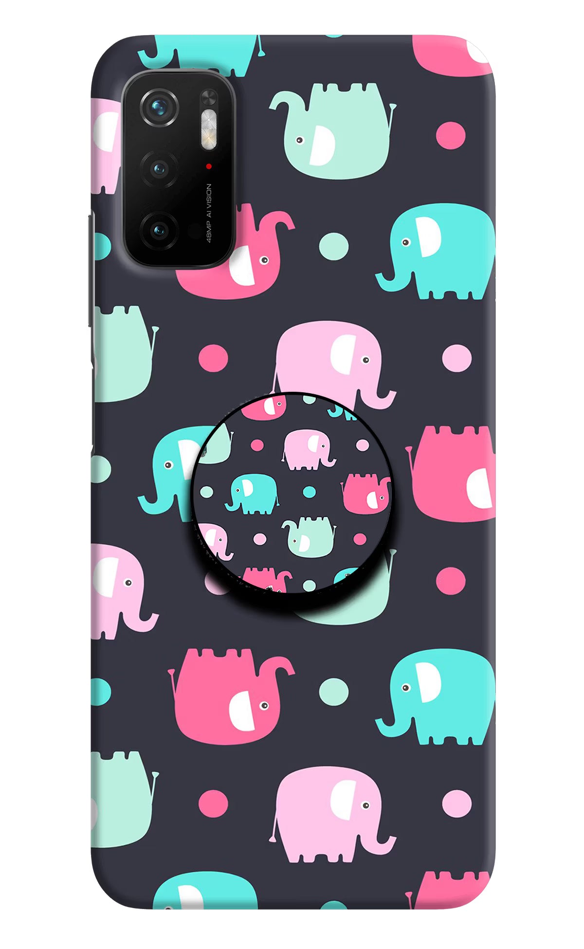 Baby Elephants Poco M3 Pro 5G Pop Case by Casekaro