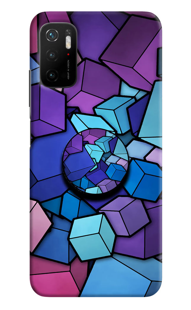Cubic Abstract Poco M3 Pro 5G Pop Case by Casekaro