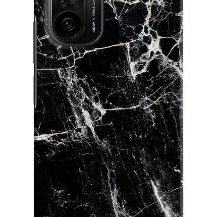 Black Marble Texture Mi 11X/11X Pro Hard Case Back Cover by Casekaro