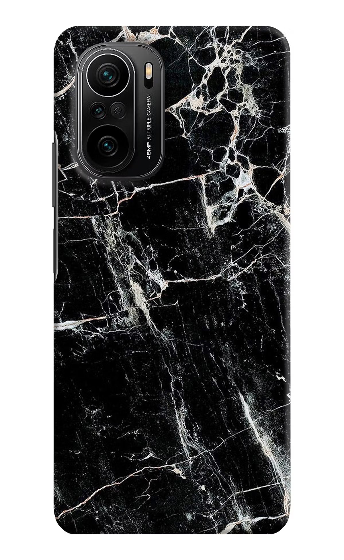 Black Marble Texture Mi 11X/11X Pro Hard Case Back Cover by Casekaro