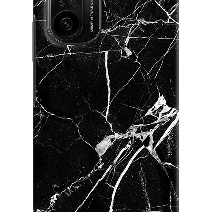 Black Marble Pattern Mi 11X/11X Pro Hard Case Back Cover by Casekaro