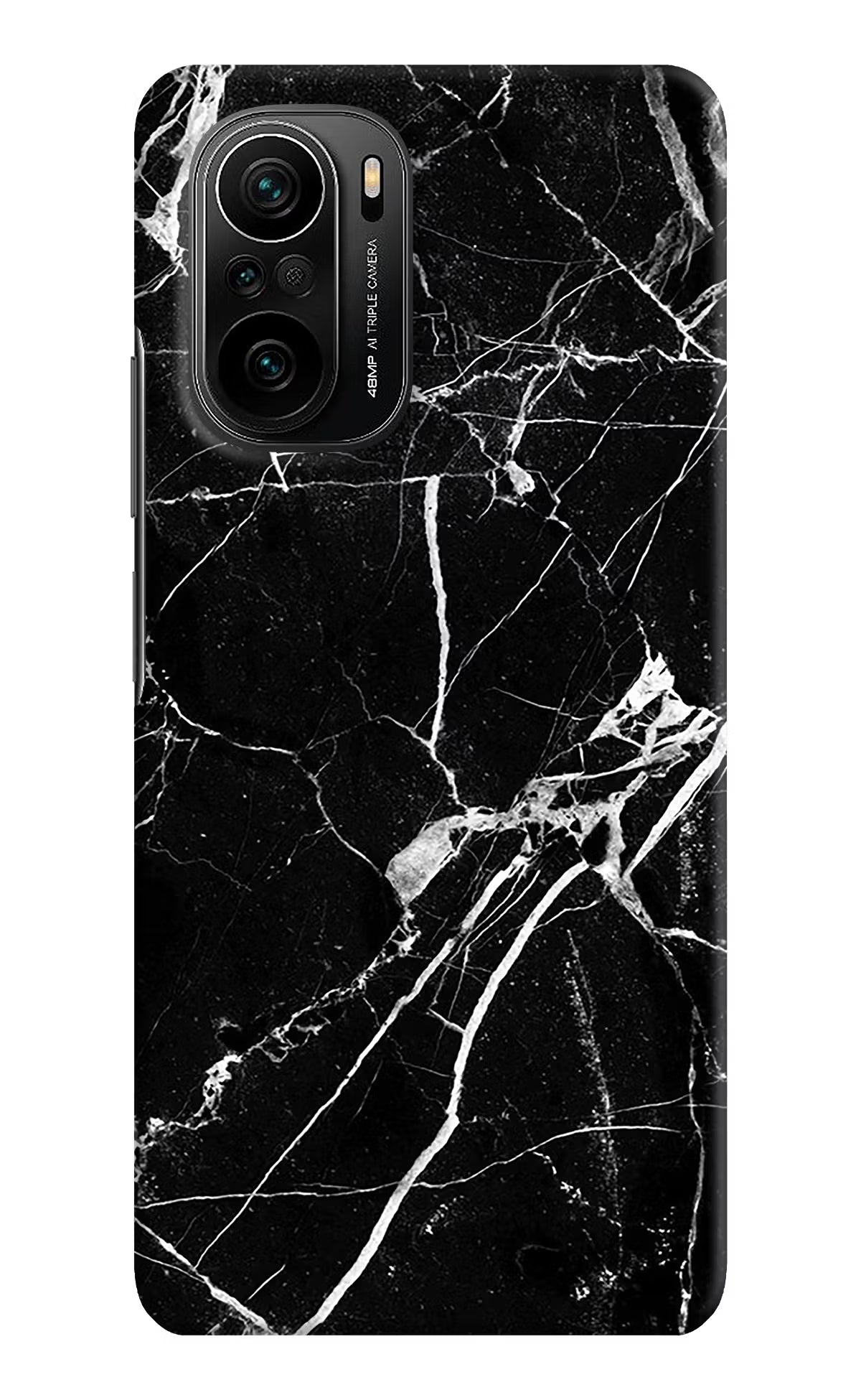 Black Marble Pattern Mi 11X/11X Pro Hard Case Back Cover by Casekaro