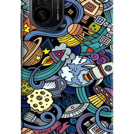 Space Abstract Mi 11X/11X Pro Hard Case Back Cover by Casekaro