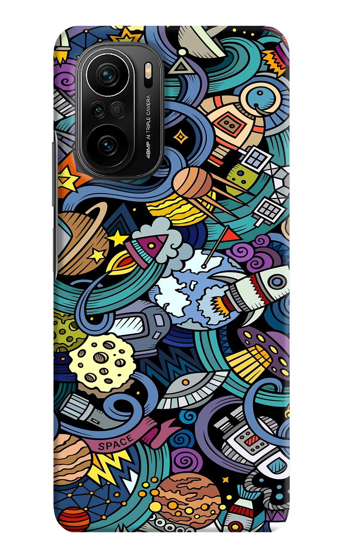 Space Abstract Mi 11X/11X Pro Hard Case Back Cover by Casekaro