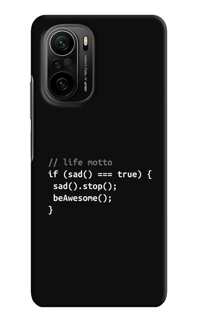 Life Motto Code Mi 11X/11X Pro Hard Case Back Cover by Casekaro