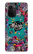 Music Graffiti Mi 11X/11X Pro Hard Case Back Cover by Casekaro