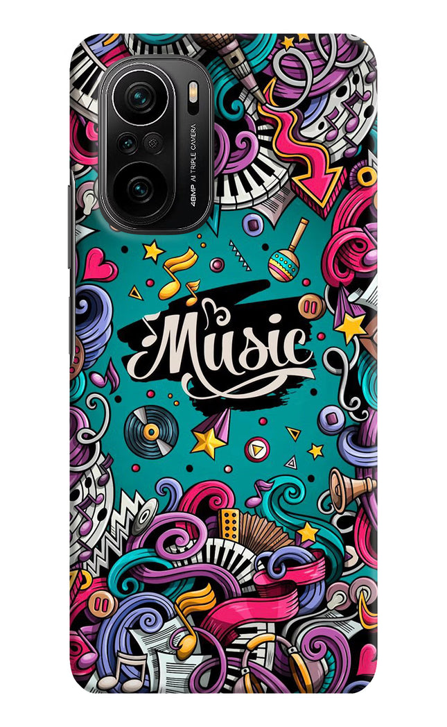 Music Graffiti Mi 11X/11X Pro Hard Case Back Cover by Casekaro