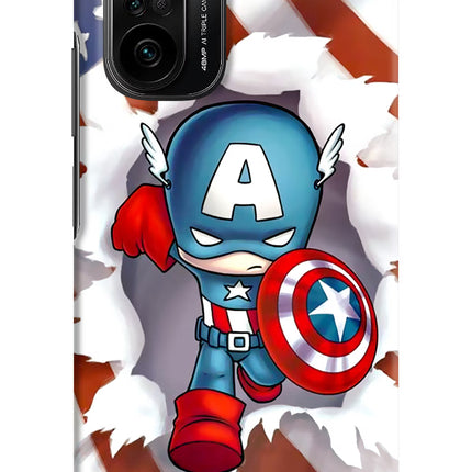 Captain America Mi 11X/11X Pro Hard Case Back Cover by Casekaro
