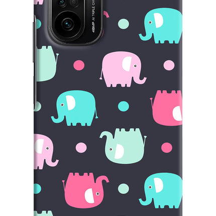 Elephants Mi 11X/11X Pro Hard Case Back Cover by Casekaro