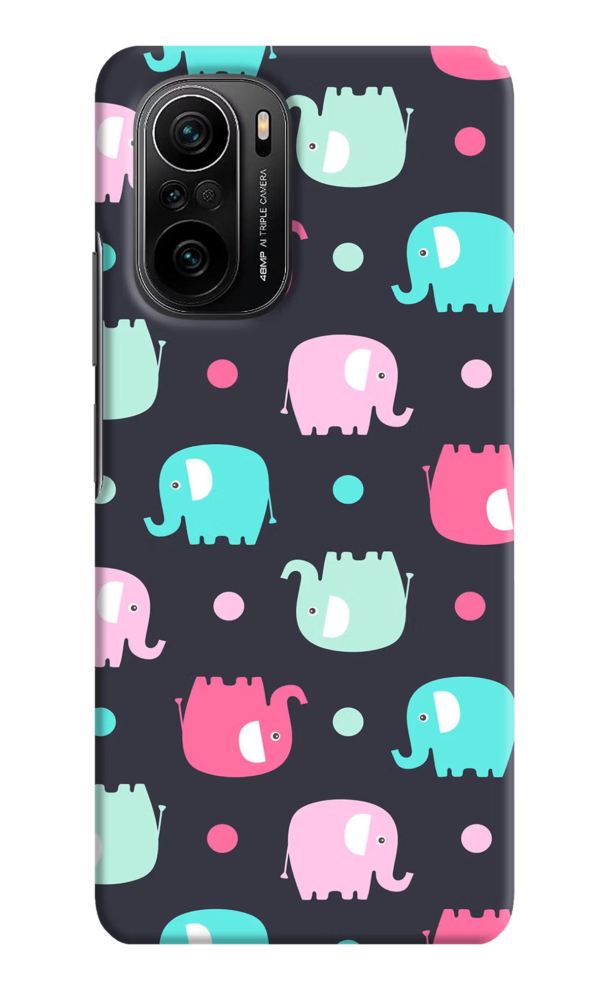 Elephants Mi 11X/11X Pro Hard Case Back Cover by Casekaro