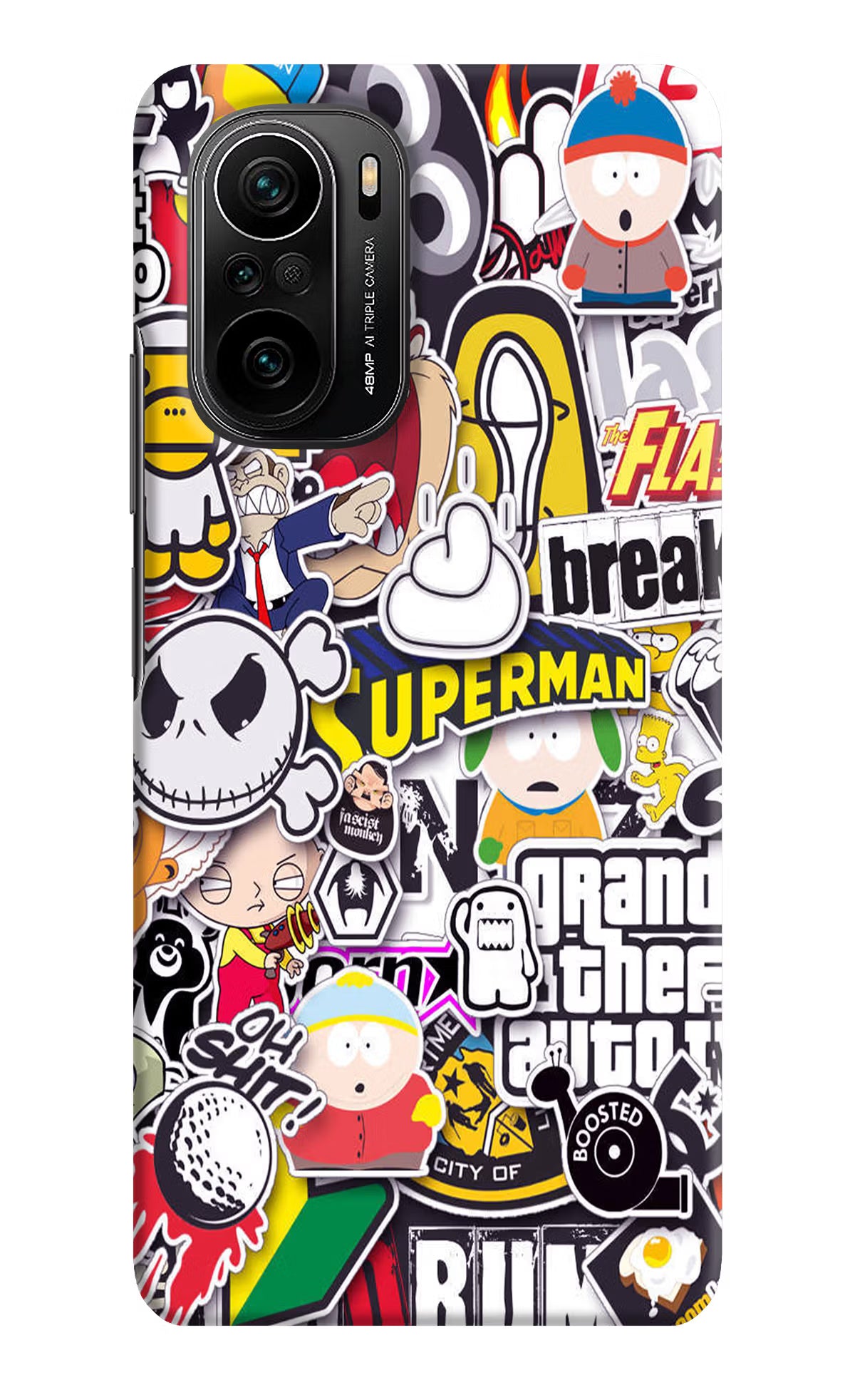 Sticker Bomb Mi 11X/11X Pro Hard Case Back Cover by Casekaro