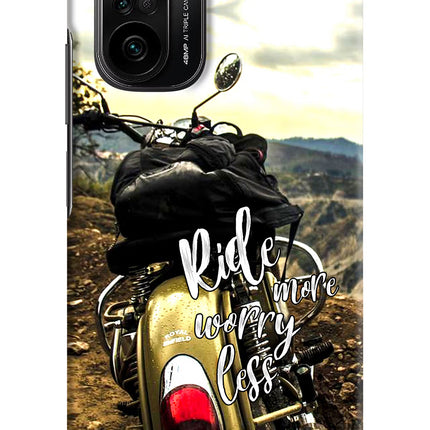 Ride More Worry Less Mi 11X/11X Pro Hard Case Back Cover by Casekaro