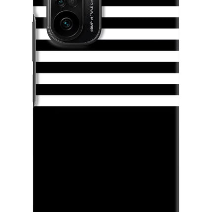 Black and White Print Mi 11X/11X Pro Hard Case Back Cover by Casekaro