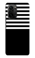 Black and White Print Mi 11X/11X Pro Hard Case Back Cover by Casekaro