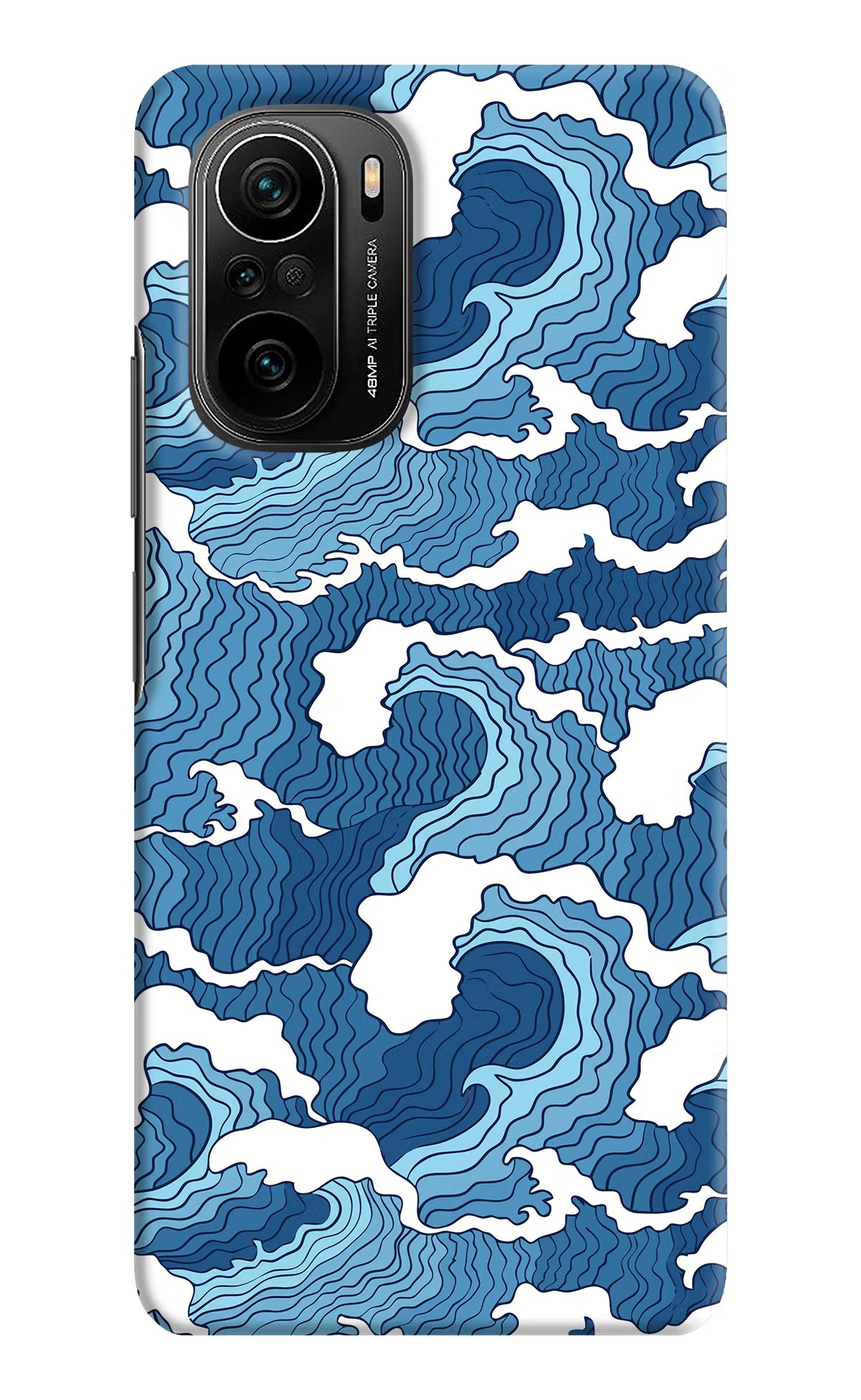 Blue Waves Mi 11X/11X Pro Hard Case Back Cover by Casekaro