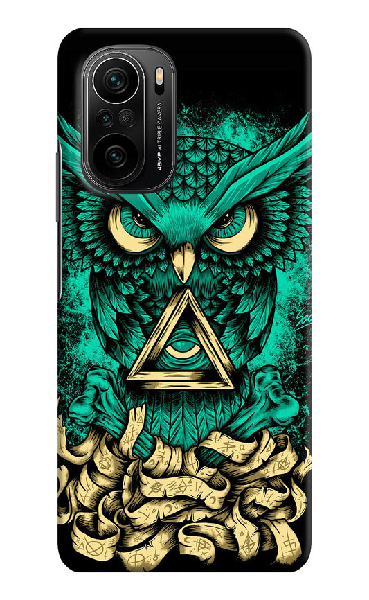 Green Owl Mi 11X/11X Pro Hard Case Back Cover by Casekaro