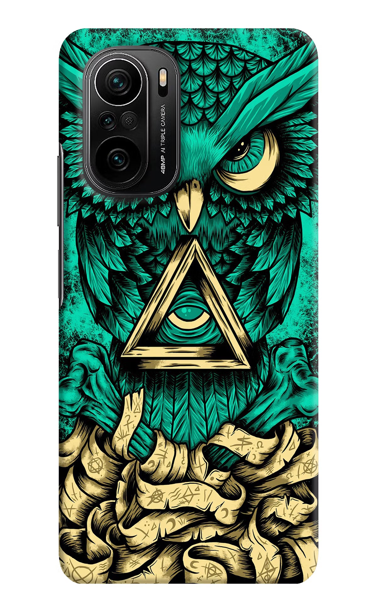 Green Owl Mi 11X/11X Pro Hard Case Back Cover by Casekaro