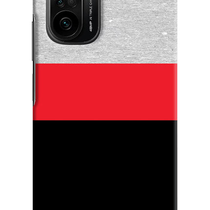 Tri Color Pattern Mi 11X/11X Pro Hard Case Back Cover by Casekaro