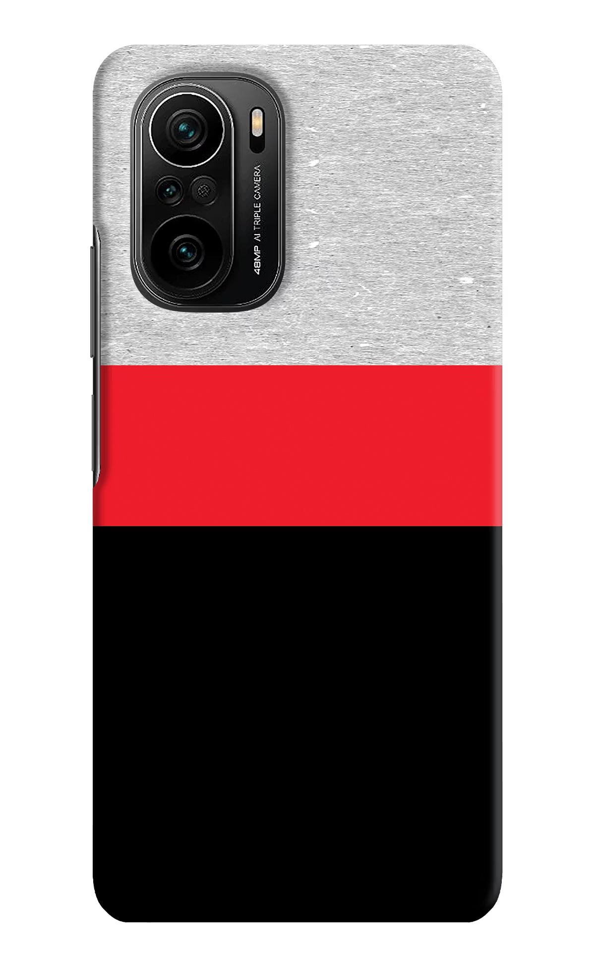 Tri Color Pattern Mi 11X/11X Pro Hard Case Back Cover by Casekaro