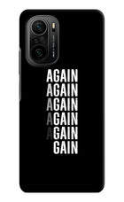 Again Again Gain Mi 11X/11X Pro Hard Case Back Cover by Casekaro