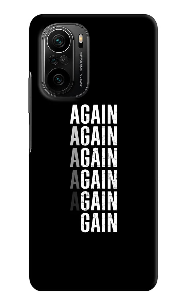 Again Again Gain Mi 11X/11X Pro Hard Case Back Cover by Casekaro