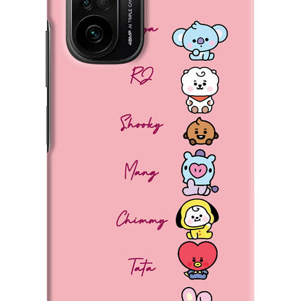 BTS names Mi 11X/11X Pro Hard Case Back Cover by Casekaro