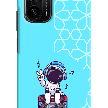 Cute Astronaut Chilling Mi 11X/11X Pro Hard Case Back Cover by Casekaro