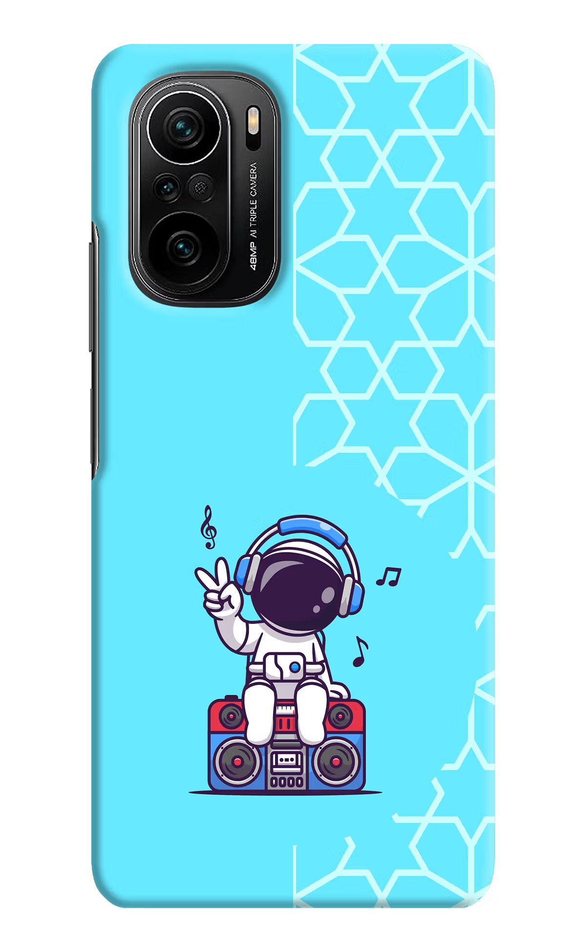 Cute Astronaut Chilling Mi 11X/11X Pro Hard Case Back Cover by Casekaro