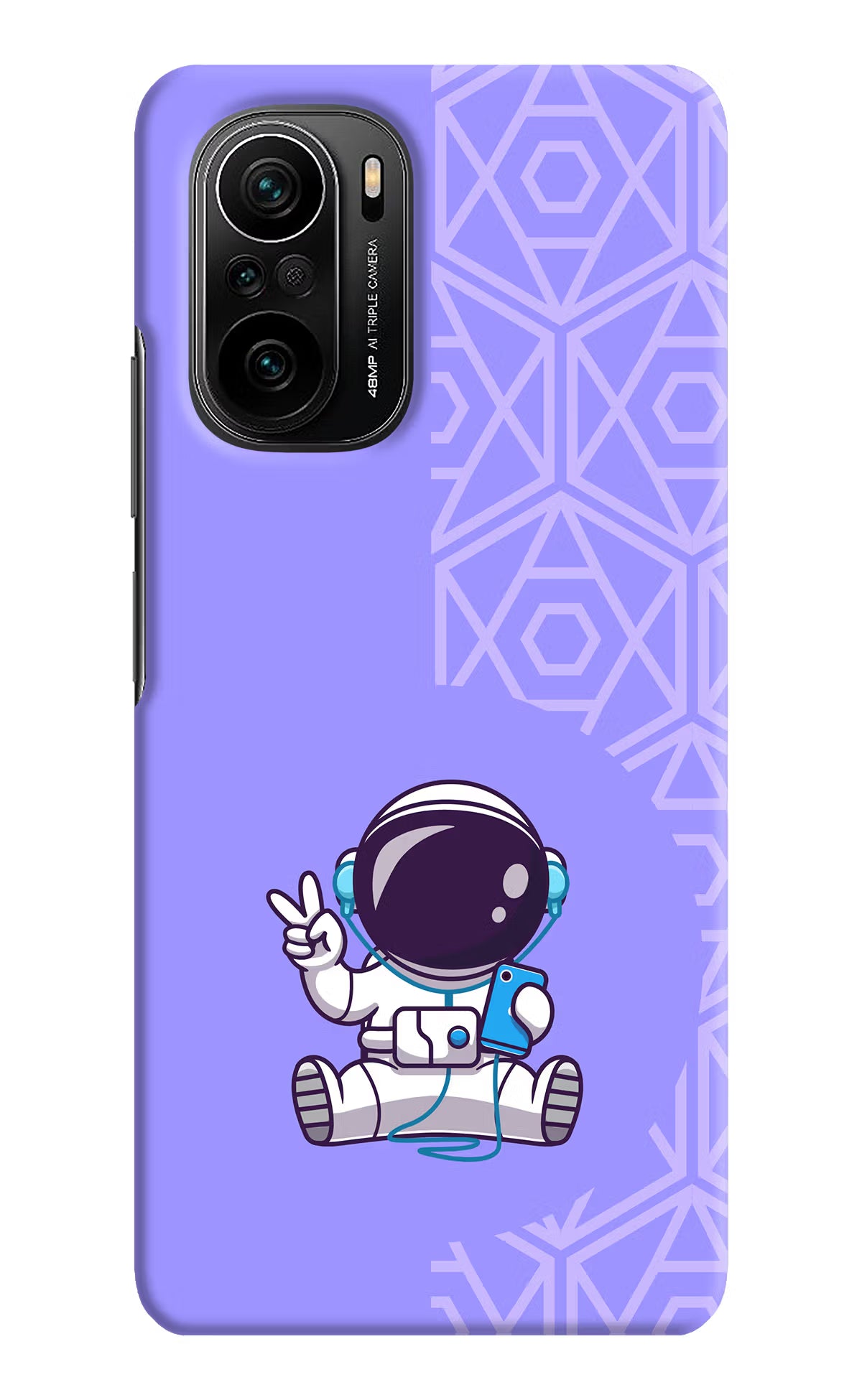 Cute Astronaut Chilling Mi 11X/11X Pro Hard Case Back Cover by Casekaro