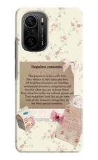 Hopeless Romantic Mi 11X/11X Pro Hard Case Back Cover by Casekaro