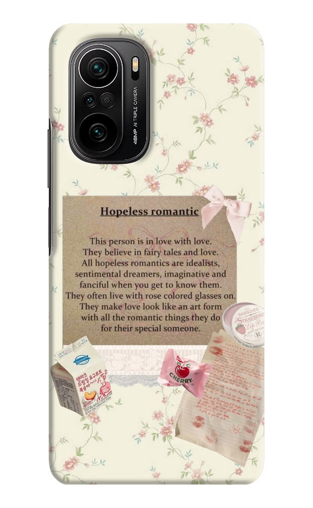 Hopeless Romantic Mi 11X/11X Pro Hard Case Back Cover by Casekaro