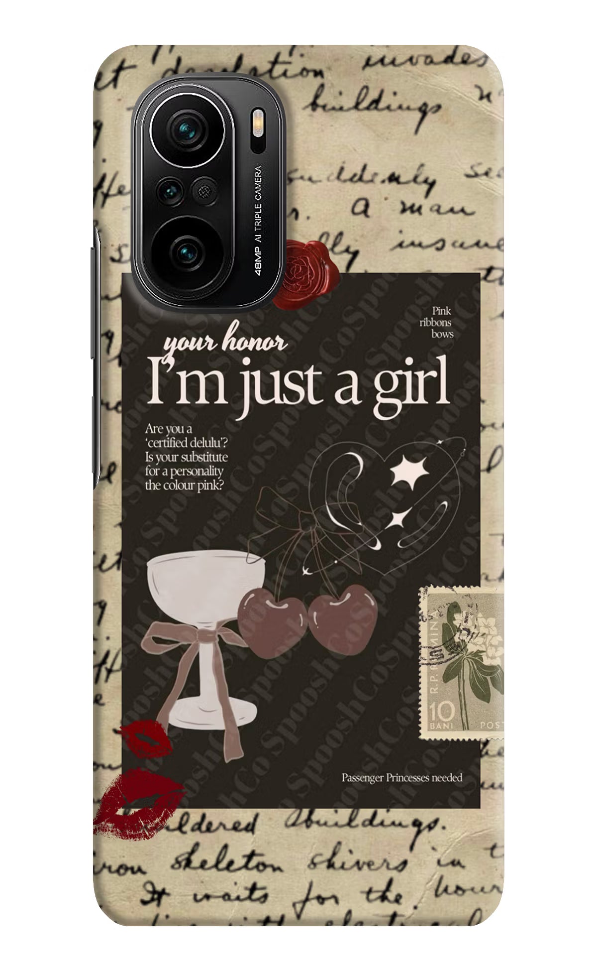 I am just a girl Mi 11X/11X Pro Hard Case Back Cover by Casekaro