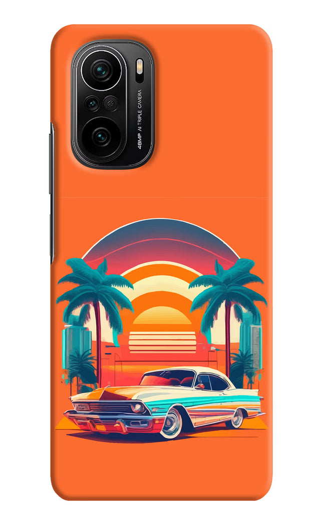 Palm Drive 80s Mi 11X/11X Pro Hard Case Back Cover by Casekaro
