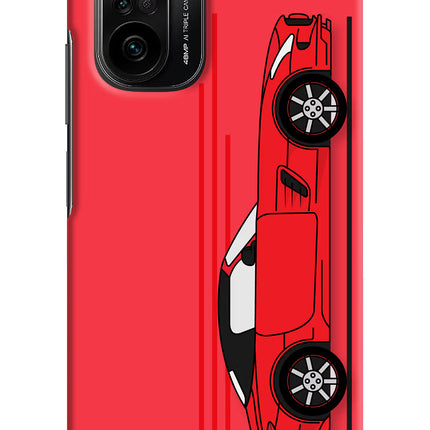 Red Velocity Mi 11X/11X Pro Hard Case Back Cover by Casekaro