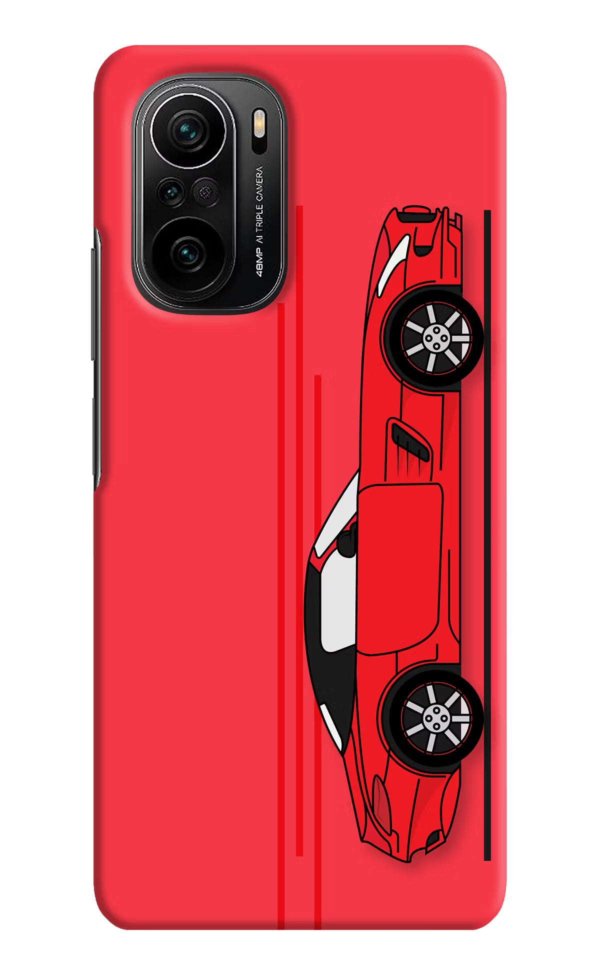 Red Velocity Mi 11X/11X Pro Hard Case Back Cover by Casekaro