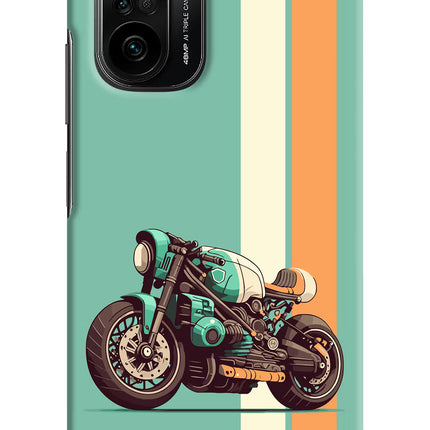 Striped Moto Drift Mi 11X/11X Pro Hard Case Back Cover by Casekaro