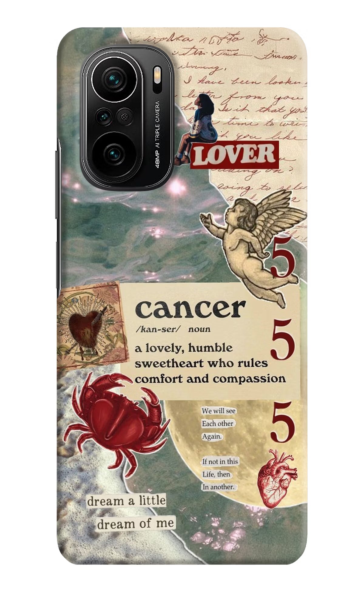 Cancer Zodiac Mi 11X/11X Pro Hard Case Back Cover by Casekaro